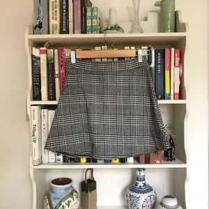 Brandy Melville Plaid Knit Skirt